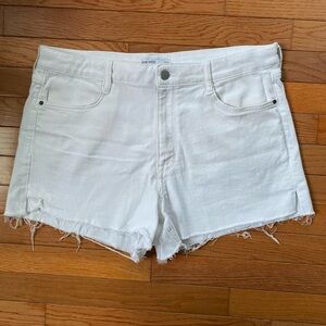 Nine West Distressed White Shorts